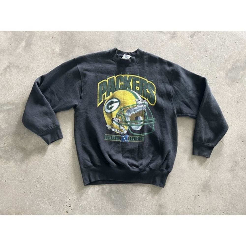 Men's Vintage Pro Player Sportswear NFL Green Bay Packers Sweatshirt‎ Sz Large
